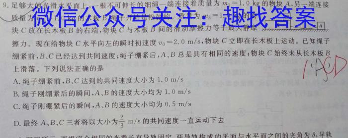 ［浙江大联考］浙江省2024届高三年级8月联考物理.