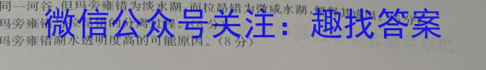 山西省2023~2024高三第一次联考(月考)试卷(XGK)q地理