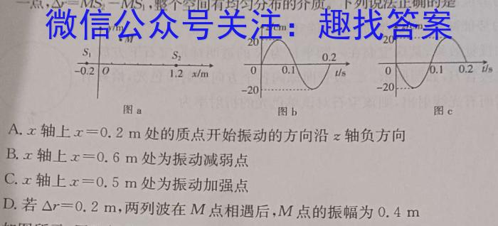 ［安徽大联考］安徽省2024届高三年级8月联考物理`