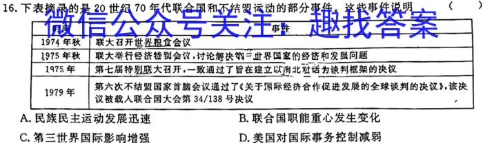 ［重庆大联考］重庆省2024届高三9月联考历史试卷