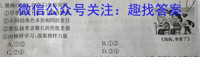 衡水金卷2024版先享卷答案调研卷 江苏版五政治试卷d答案