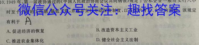 百师联盟2025届高二年级模拟考试（湖南卷）历史