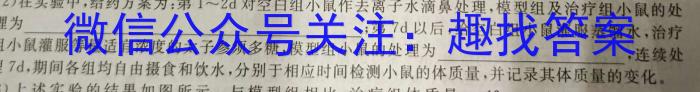 2024届新高考模拟检测卷XKB(一)生物试卷答案