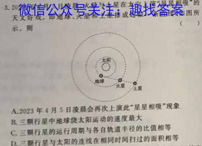 2023年秋季湖北省名校联盟入学测评（九年级）.物理