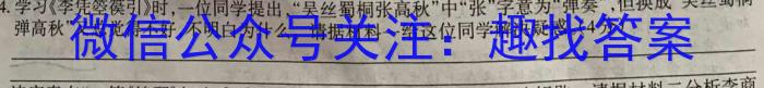 2024届安徽省高三摸底大联考语文