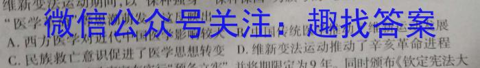 陕西省2023~2024学年度九年级第一学期开学收心检测卷历史试卷