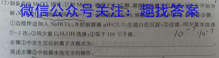 1江西省吉安市第八中学2024届九年级入学测评化学