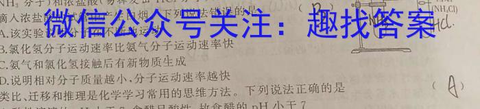 3安徽省2023～2024学年八年级开学摸底练习化学