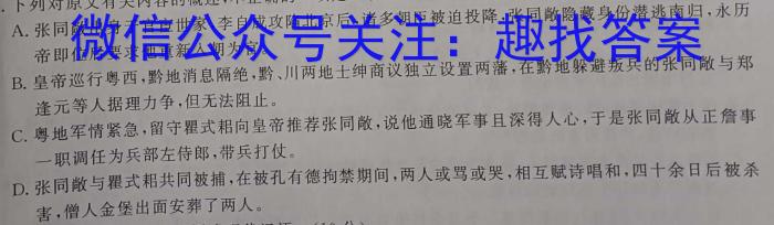 皖智·全程达标卷·安徽第一卷·2023-2024学年九年级单元检测卷语文