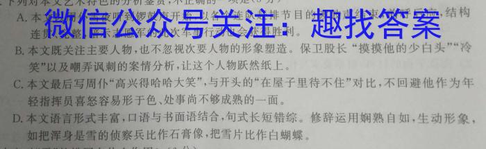 新时代NT教育2023-2024学年高三入学摸底考试（新高考）语文