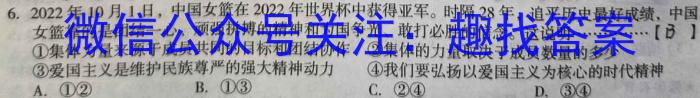 2023-2024河南省高三一轮复习阶段性检测(四)(24-97C)政治~