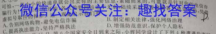 陕西省2023-2024学年度九年级第一学期阶段性学习效果评估（二）政治~