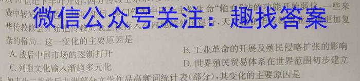 2024届安徽省皖南八校8月高三开学考试历史