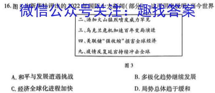 2024届名师原创分科模拟(二)ZS4（政治）