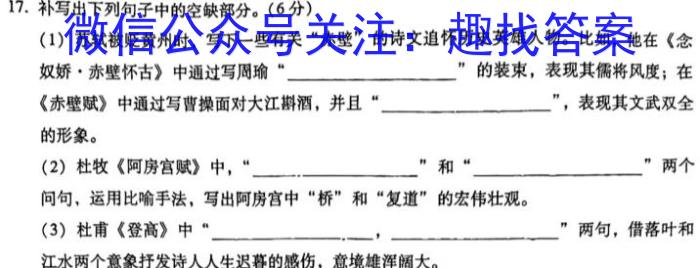 辽宁省葫芦岛市普通高中2022-2023学年高一下学期期末教学质量监测语文