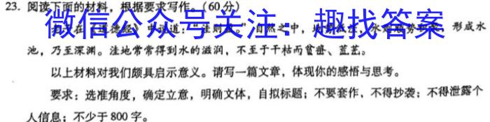 2024届高三第一轮复习周测卷·物理[24·G3ZCJ·物理-HKB-必考-SX](11-15)语文