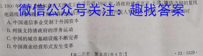 2024届分科综合检测卷(三)历史