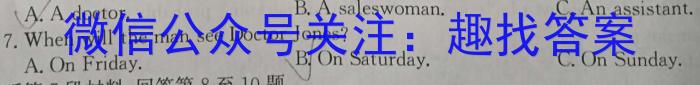 2024届名师原创分科模拟 新S4(七)英语