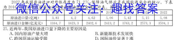 吉林省"BEST合作体"2024-2023学年度高一年级下学期期末q地理