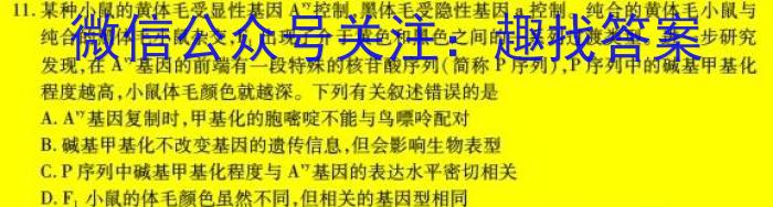 凉山州2022-2023学年度七年级下期期末检测试卷生物试卷答案