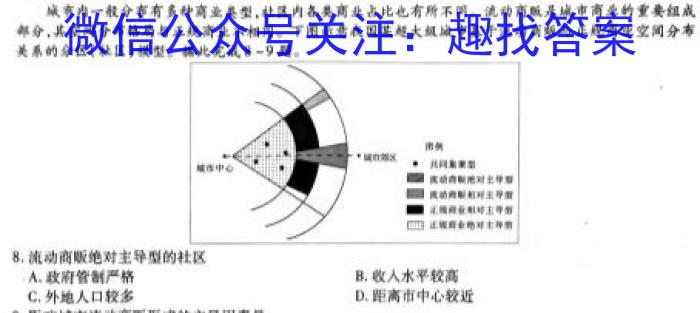 2024届名师原创分科模拟 新S4(四)地理.