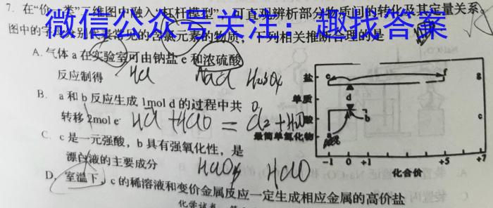 2024届高考滚动检测卷 新教材(二)化学