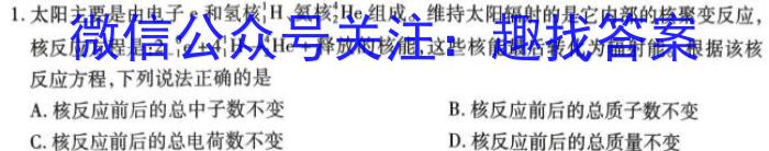 湖南省2024届高三年级8月开学考物理`