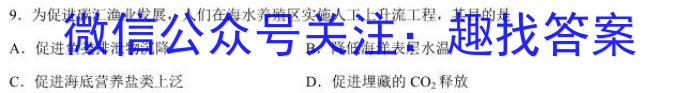 2024届浙江省强基联盟高三仿真模拟(一）23-FX13C地.理