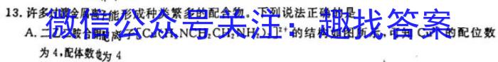 河北省2024-2023学年六校联盟高二年级下学期期末联考(232824D)化学