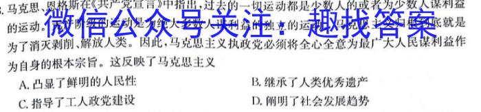 2024届名师原创分科模拟 新S4(二)&政治
