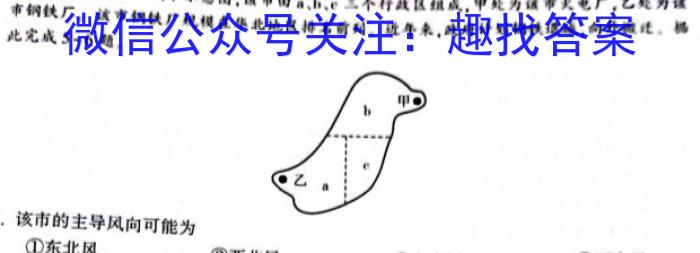 2024届陕西省榆林市“府、米、绥、横、靖”五校联考（232804Z）地理.