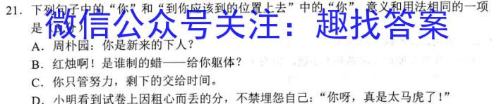 2024届名师原创分科模拟(一)ZS4语文