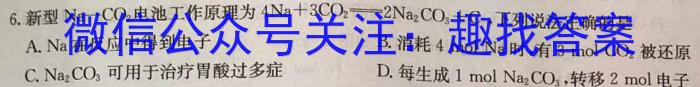 2023年春季学期百色市高普通高中高一年级期末联考教学质量调研测试化学