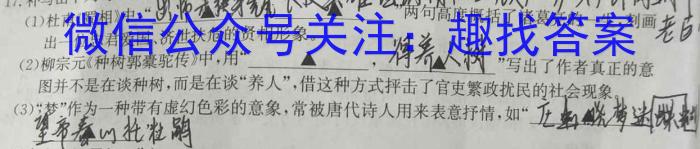 ［衡水大联考］2024届广东省新高三年级8月开学大联考化学试卷及答案语文