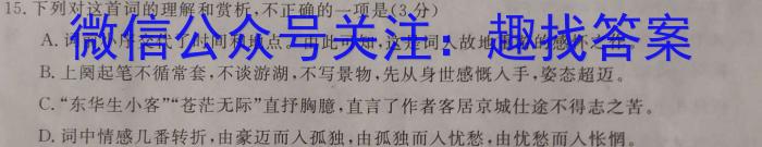 2022-2023学年辽宁省高二考试7月联考(23-559B)语文