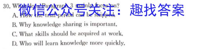 2024届广东省湛江市第一中学高三上学期开学考试英语试题