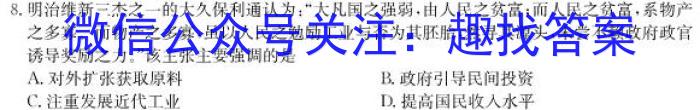 2024届江西“三新”协同教研共同体高三摸底联考(7月)历史