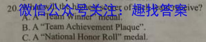 2024届分科综合检测卷(六)英语