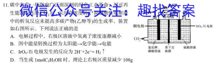 2024届名师原创分科模拟 新S4(五)化学