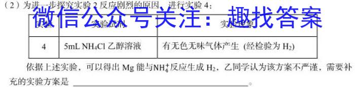 2024届高三第一轮复习周测卷·物理[24·G3ZCJ·物理-HKB-必考-SX](6-10)化学