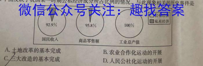 曲靖市民族中学高二下学期期末考试(23727B)历史试卷