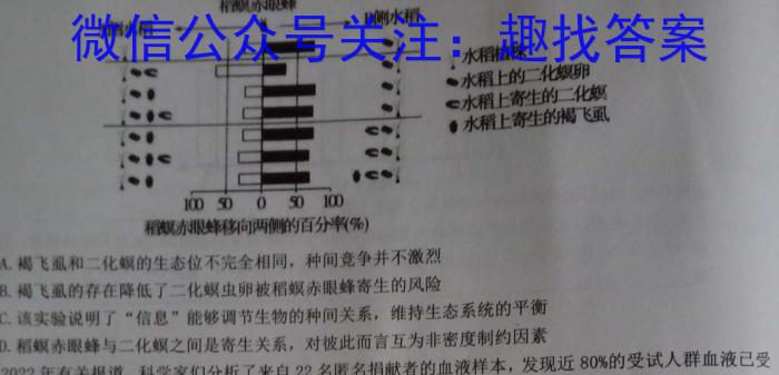 吉林省"BEST合作体"2022-2023学年度高一年级下学期期末生物试卷答案