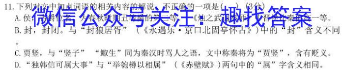 山西省吕梁市中阳县2022-2023学年八年级下学期期末质量检测试题(23-CZ232b)语文