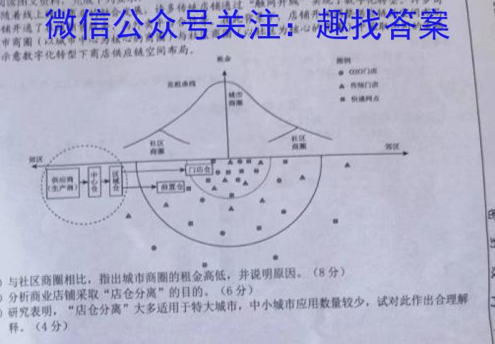 衡水金卷先享题 月考卷 2023-2024上学期高三年一调地.理