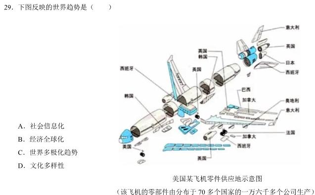 2024届贵州省六校联盟高考实用性联考(一)历史