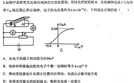 2024届炎德英才大联考