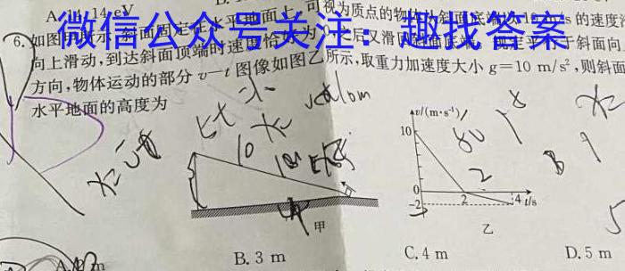 九师联盟 2024届高三(2024.5.21)考前押题数学