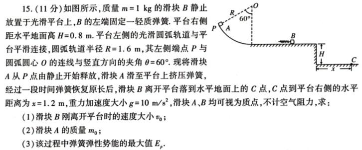 吉林省2023~2024(上)高二年级第二次月考(242357D)数学.考卷答案