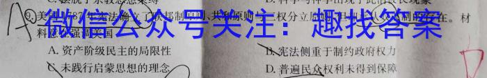 湖北圆创湖北省高中名校联盟2024届新高三第一次联合测评历史