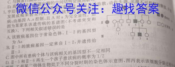 湖北省高中名校联盟2023-2024学年高三上学期第一次联合测评生物试卷答案